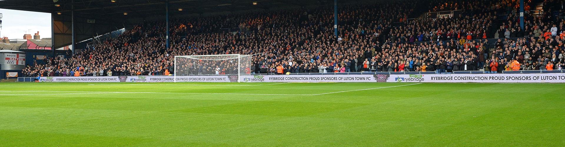 The crowd at Kenilworth Road representing membership of Luton Town Supporters' Trust